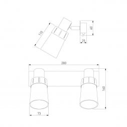 Настенный светильник Eurosvet 20081/2 черный