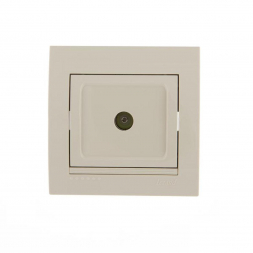 Розетка ТВ оконечная Lezard Deriy кремовая 702-0303-13