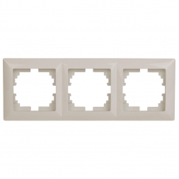 Рамка 3-постовая ЭРА Intro Solo слоновая кость 4-503-02 Б0043418