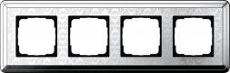 Рамка 4-постовая Gira ClassiX Art хром 0214681