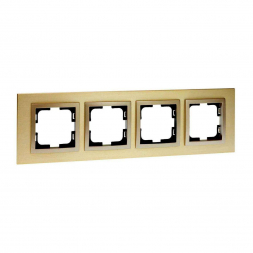 Рамка 4-постовая Mono Electric Style Aluminium титан-шампань 107-830000-163