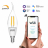 Лампа светодиодная диммируемая филаментная Gauss Smart Home Filament E14 4,5W 2700K прозрачная 1260112