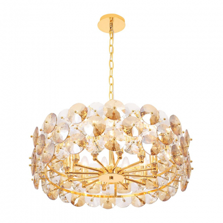 Подвесная люстра Crystal Lux Crystal SP12 Chrome SP12 Gold