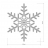 Светодиодная фигура Ardecoled Снежинка ARD-Snowflake-M3-920X920-432Led White 025306