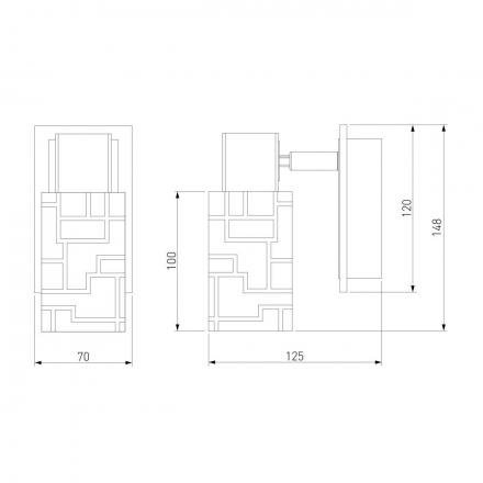 Спот Eurosvet 20029/1 хром/светлое дерево