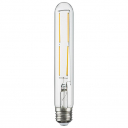 Лампа светодиодная филаментная Lightstar LED Filament E27 6W 4000K трубчатая прозрачная 933904