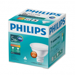Лампа светодиодная Philips GU5.3 5W 2700K матовая 929001844587