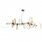 Подвесная люстра Crystal Lux Armonica SP8 Black/Brass V1