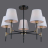 Люстра Illumico IL0185-5CSQ-24 BK AB CASTOR