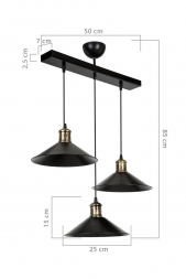Подвесная люстра Toplight Delilah TL1606H-03BK