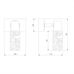 Спот Eurosvet 21130/1 хром/венге