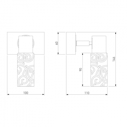 Спот Eurosvet 21130/1 хром/венге