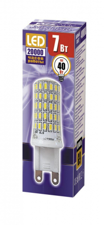 Лампа светодиодная Jazzway G9 7W 4000K прозрачная 1039095B