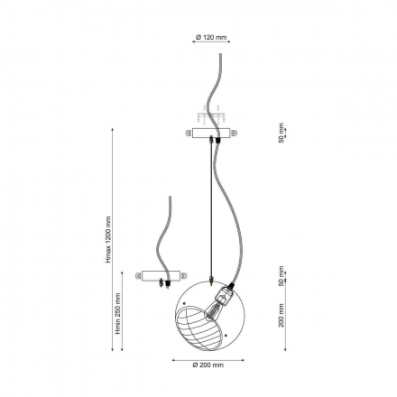 Подвесной светильник Lucia Tucci Narni 1942.1 Gray-Green