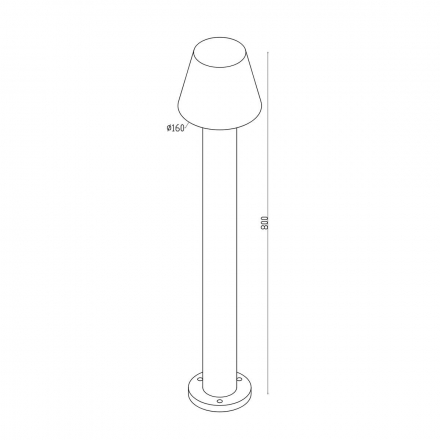 Уличный светодиодный светильник Maytoni Harz O421FL-L5W