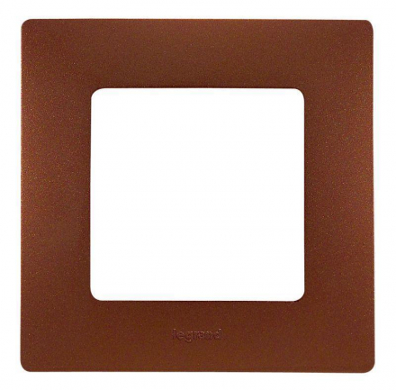 Рамка 1-постовая Legrand Etika какао 672571