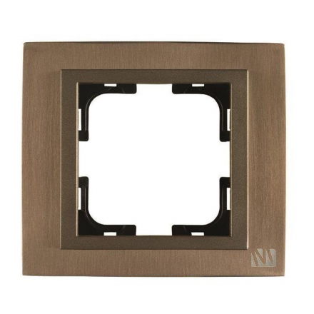 Рамка 1-постовая Mono Electric Chrome бронза 106-430000-160