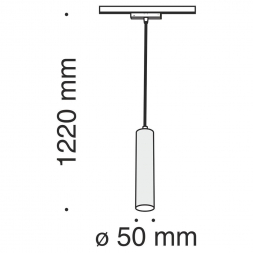 Трековый светодиодный светильник для магнитного шинопровода Maytoni Track Lamps TR016-2-12W4K-B