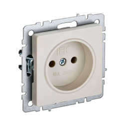 Розетка 2P IEK Brite бежевая BR-R10-10-K10