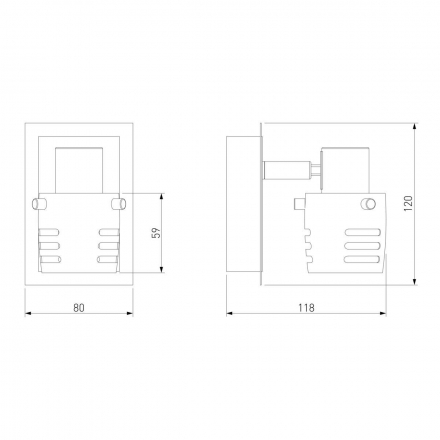 Спот Eurosvet 23463/1 хром/античная бронза