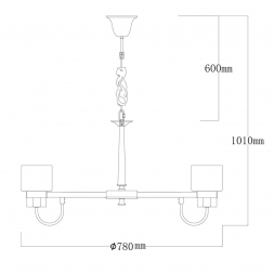 Подвесная люстра MW-Light Элла 483015108