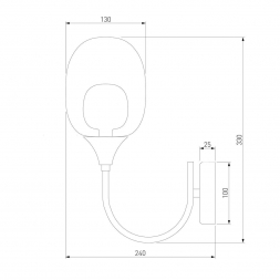 Бра Eurosvet Spritz 70218/1 латунь