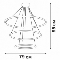 Подвесная люстра Vitaluce V04614-13/3S