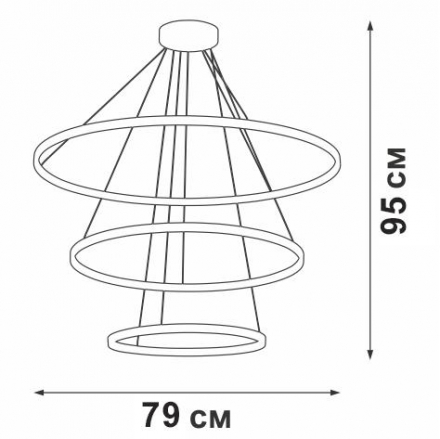 Подвесная люстра Vitaluce V04614-13/3S