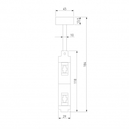 Декоративная стойка двойная Elektrostandard Esthetic Magnetic 85144/00 a065436