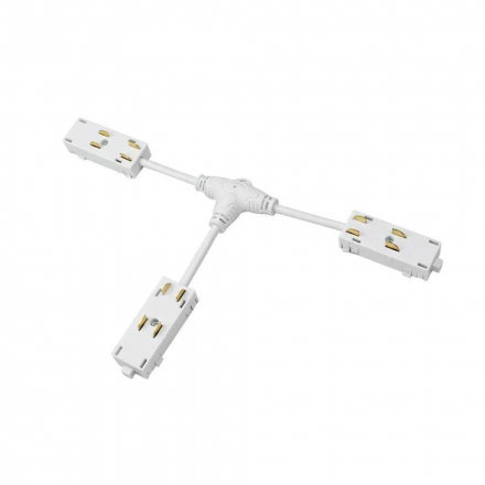 Коннектор Т-образный гибкий Denkirs Smart Hide TR2115-WH