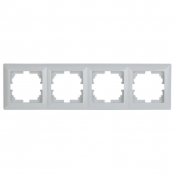 Рамка 4-постовая ЭРА Intro Solo белый 4-504-01 Б0043424