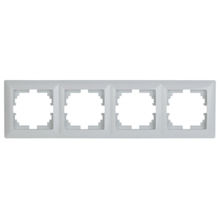 Рамка 4-постовая ЭРА Intro Solo белый 4-504-01 Б0043424