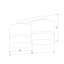 Потолочная люстра TK Lighting 6692 Paglia