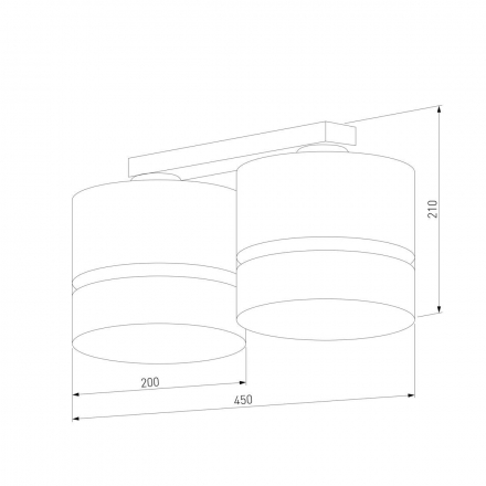Потолочная люстра TK Lighting 6692 Paglia