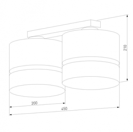 Потолочная люстра TK Lighting 6692 Paglia