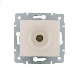 Розетка ТВ оконечная Lezard Karina белый жемчуг 707-3088-130