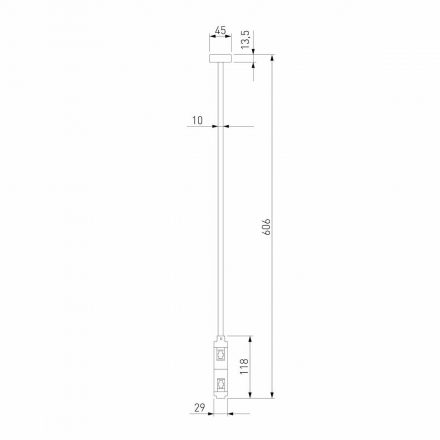 Декоративная стойка двойная Elektrostandard Esthetic Magnetic 85150/00 a065446