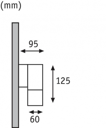 Уличный настенный светодиодный светильник Paulmann Led Flame Eisen 18008