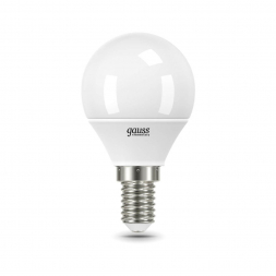 Лампа светодиодная Gauss E14 8W 3000K матовая 53118