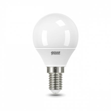 Лампа светодиодная Gauss E14 8W 3000K матовая 53118