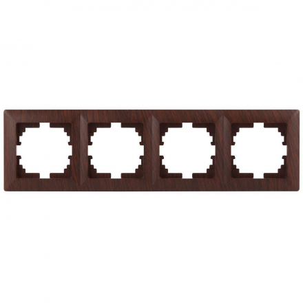 Рамка 4-постовая ЭРА Intro Solo венге 4-504-10 Б0043429