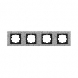 Рамка 4-постовая Mono Electric Style Granit белый гранит 107-600000-163