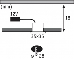 Мебельный светодиодный светильник Paulmann Micro Line Mini Led 93587