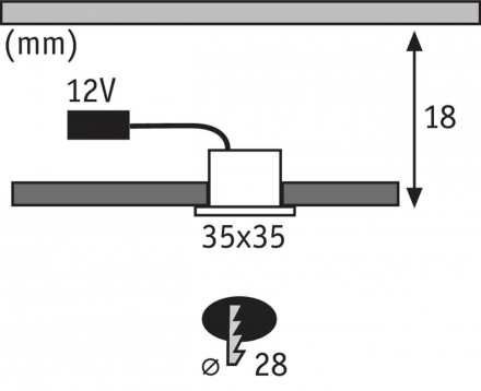 Мебельный светодиодный светильник Paulmann Micro Line Mini Led 93587