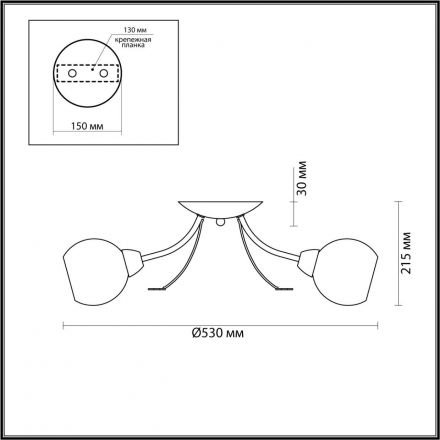 Потолочная люстра Lumion Comfi Tula 5265/3C