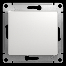 Переключатель одноклавишный проходной Schneider Electric Glossa 10A 250V белый GSL000161