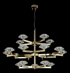 Подвесная люстра Crystal Lux Rebeca SP5+10+5 Gold