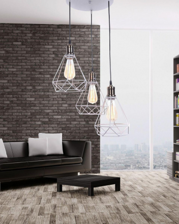 Подвесная люстра Lumina Deco Cobi LDP 11609-3 WT