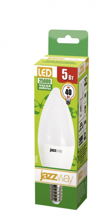 Лампа светодиодная Jazzway E14 5W 3000K матовая 1036834A