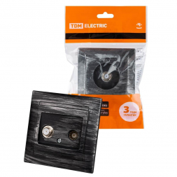 Розетка телевизионная TV/SAT TDM Electric Лама старинное серебро SQ1815-0661